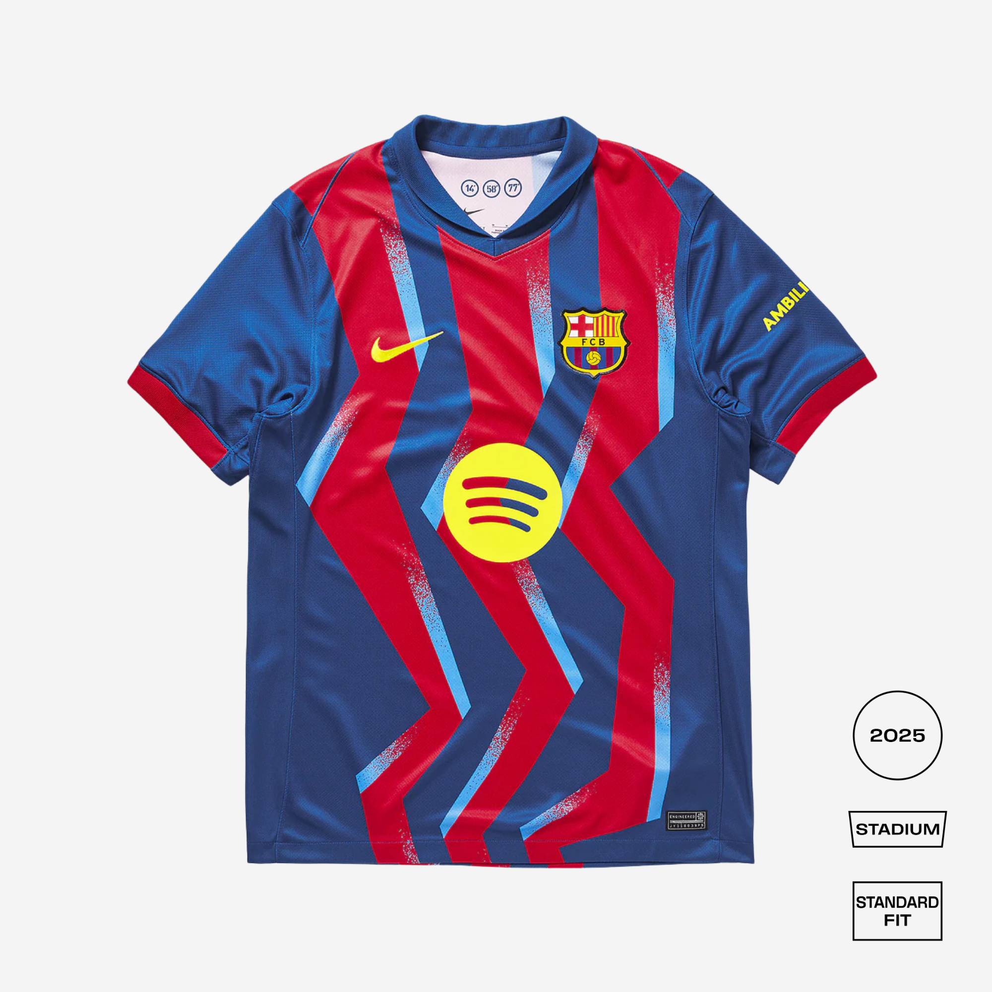 FC Barcelona 2025/26 Stadium Fourth Straight Fit Jersey