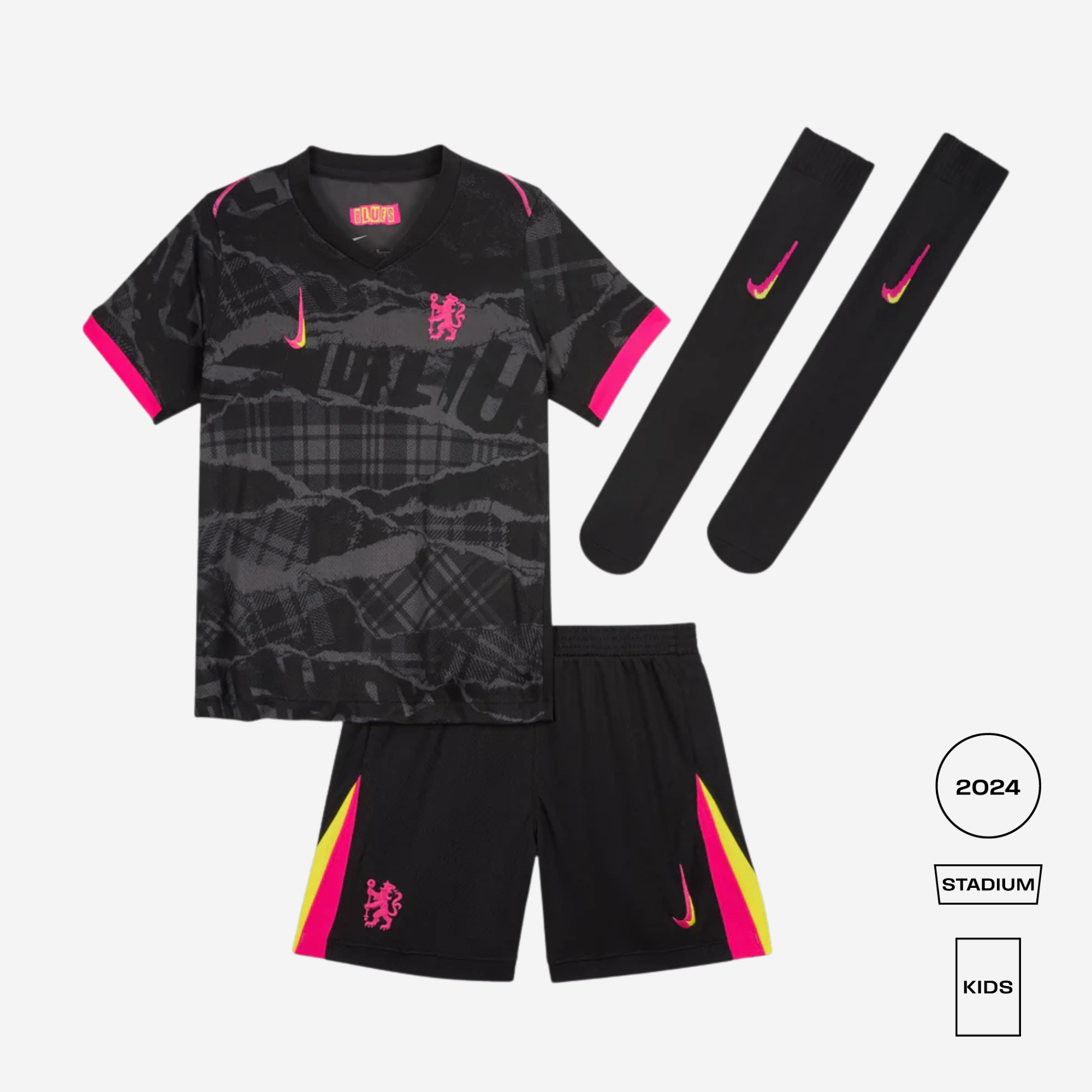KIDS Chelsea FC 2024/25 Stadium Third Three-Piece Kit