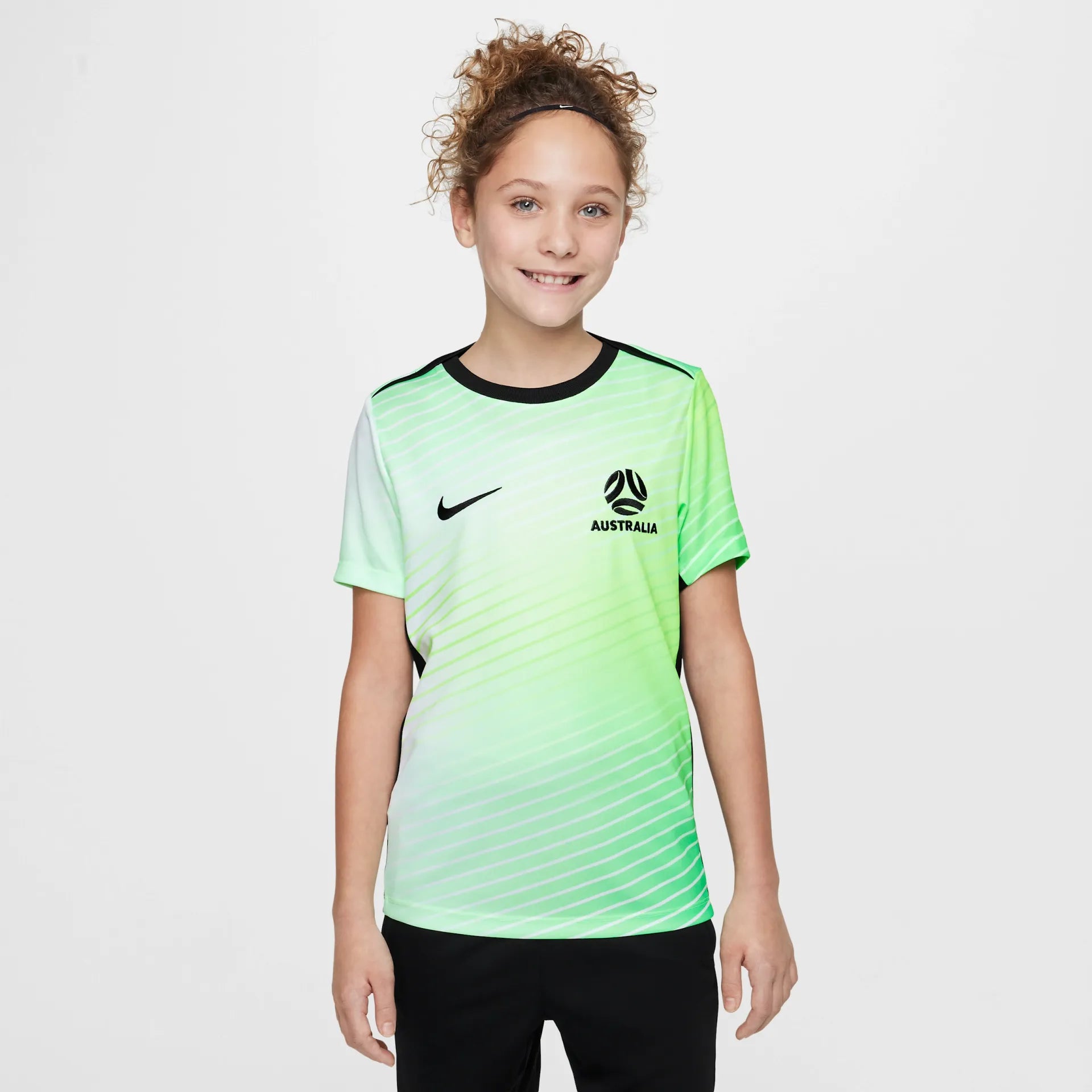 Australia Academy Pro Big Kids' Match Short-Sleeve Top