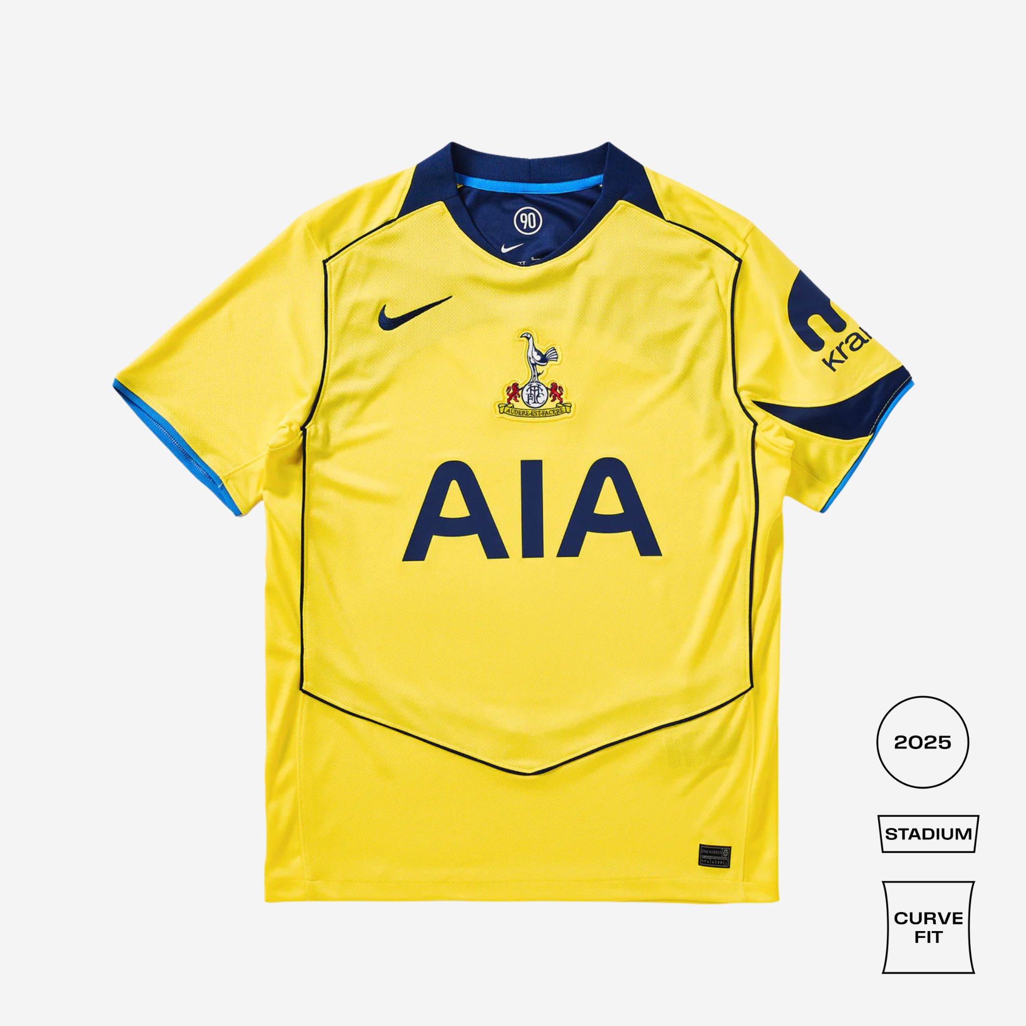 Tottenham Hotspur 2025/26 Stadium Third Curved Jersey