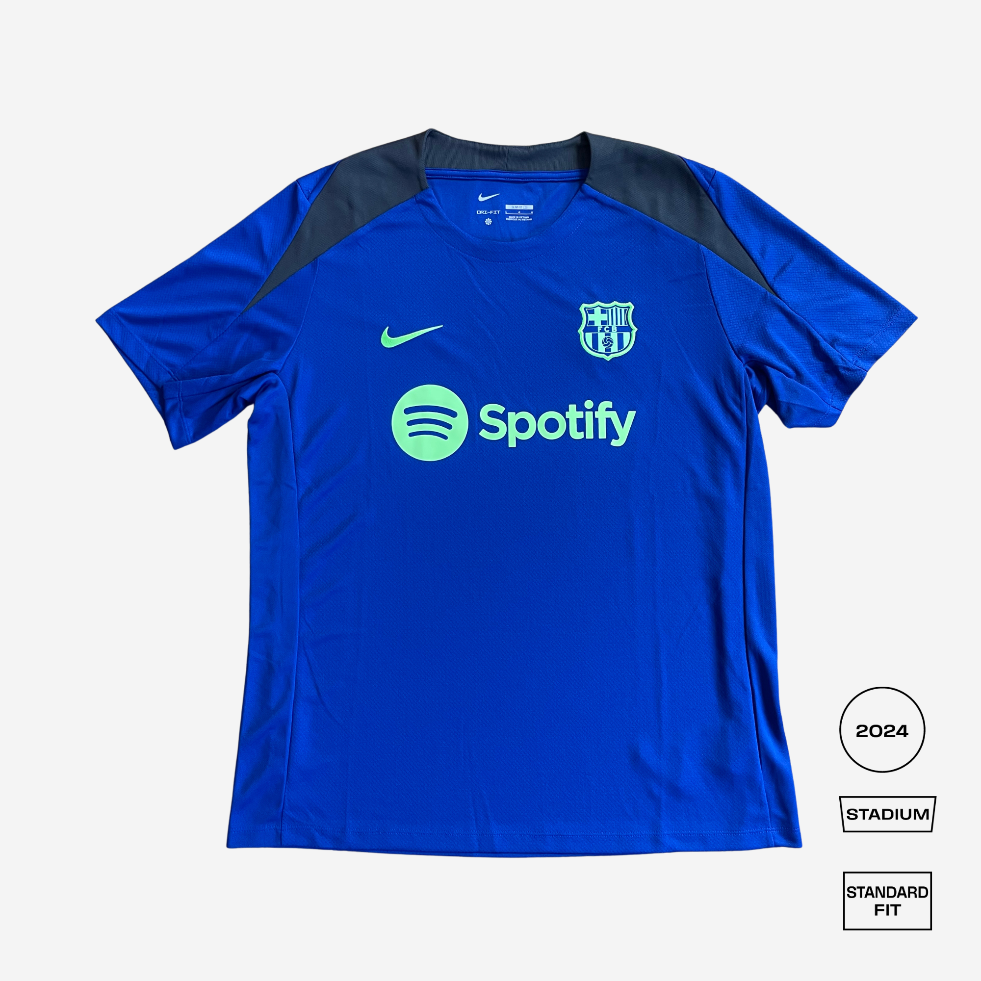 FC Barcelona Strike Third Straight Fit Short-Sleeve Top