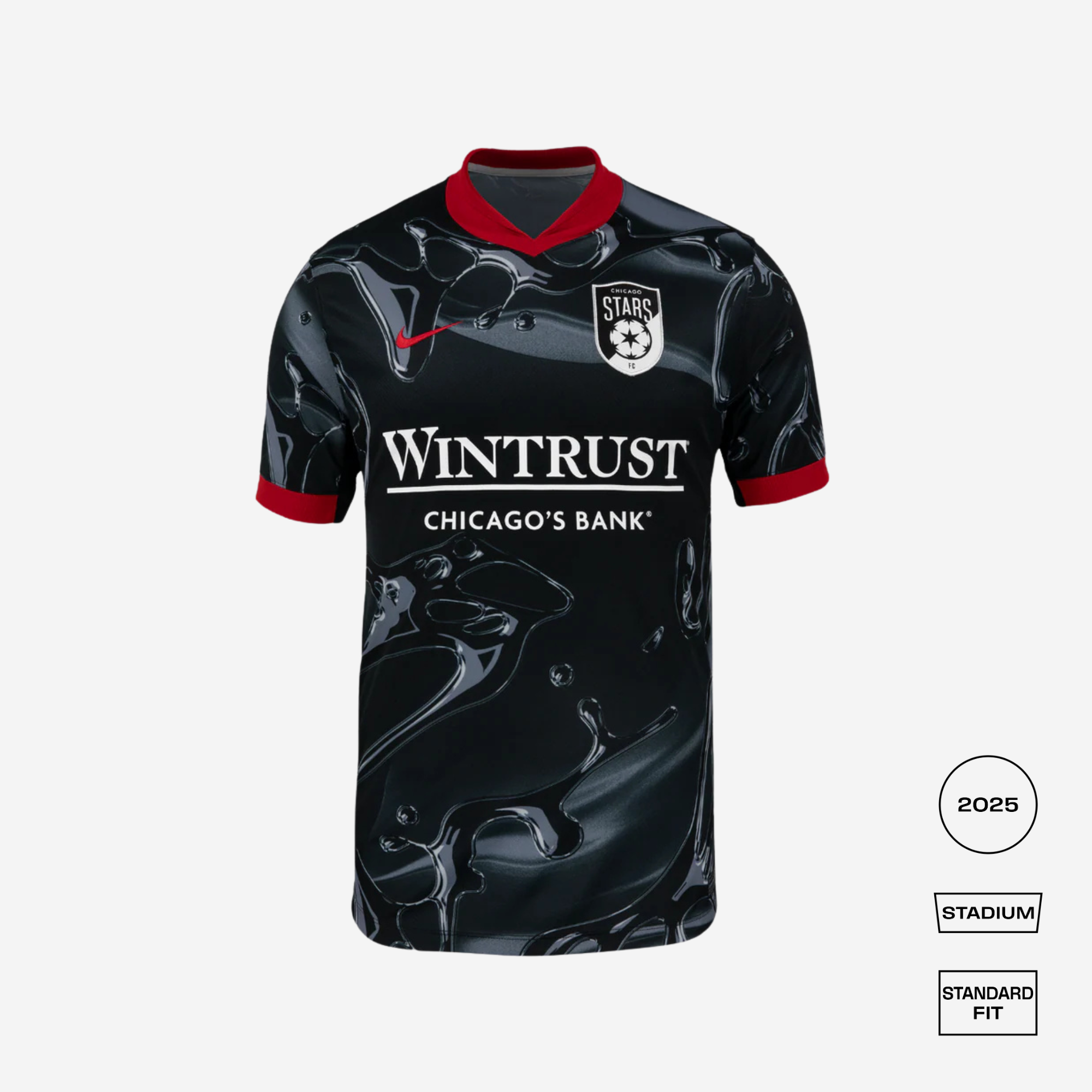 Chicago Stars Away 2025 Straight Fit Nike Stadium Shirt