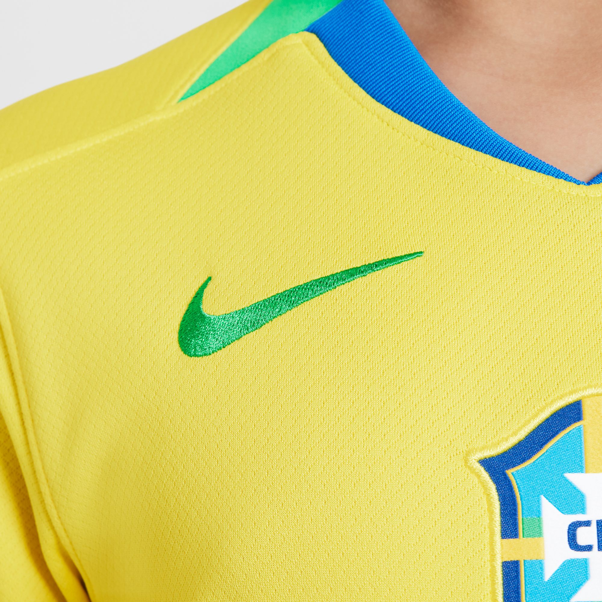 Brazil 2025 Stadium Home Big Kids' Nike Stadium Shirt