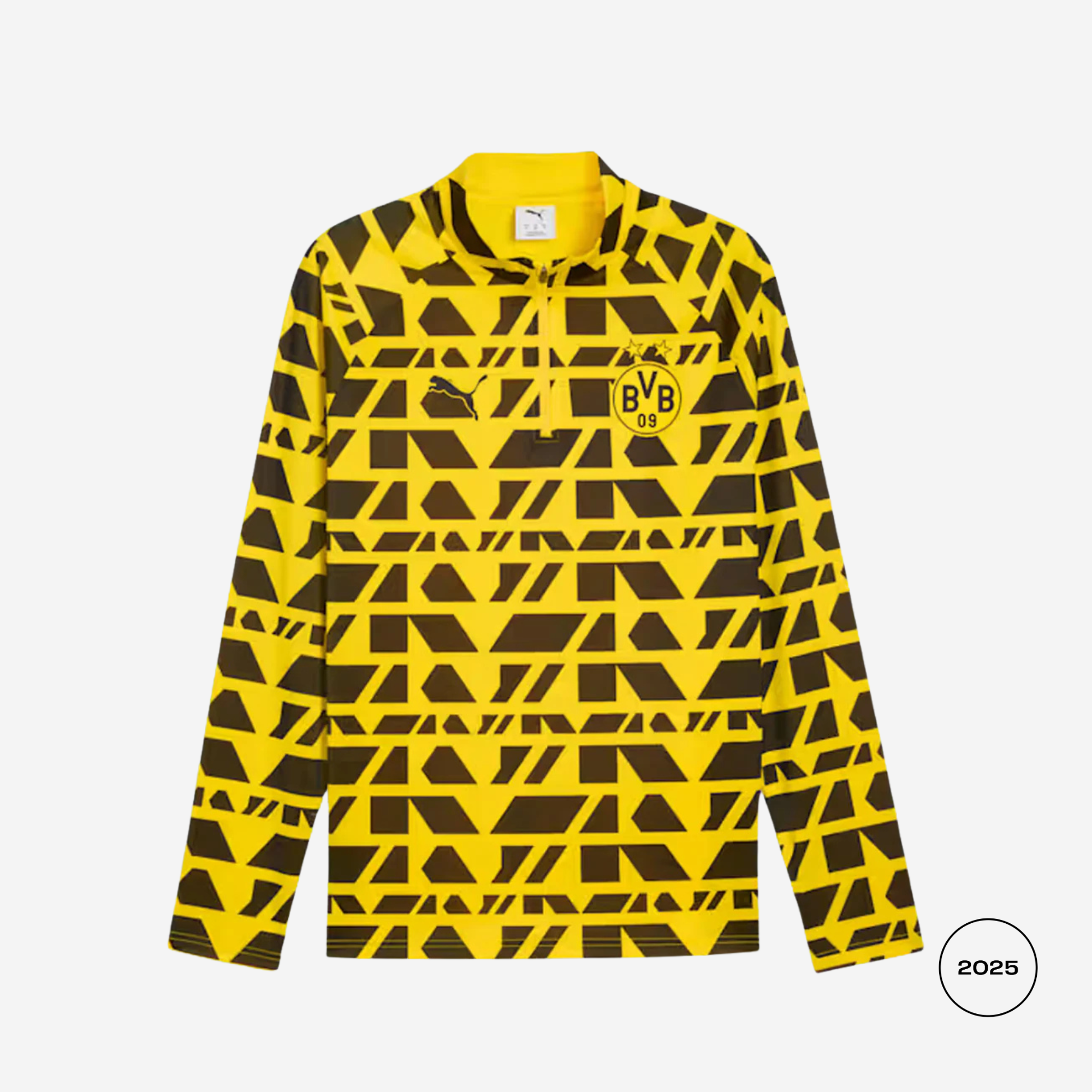 Borussia Dortmund Warm Up 1/4 Zip Straight Fit Top