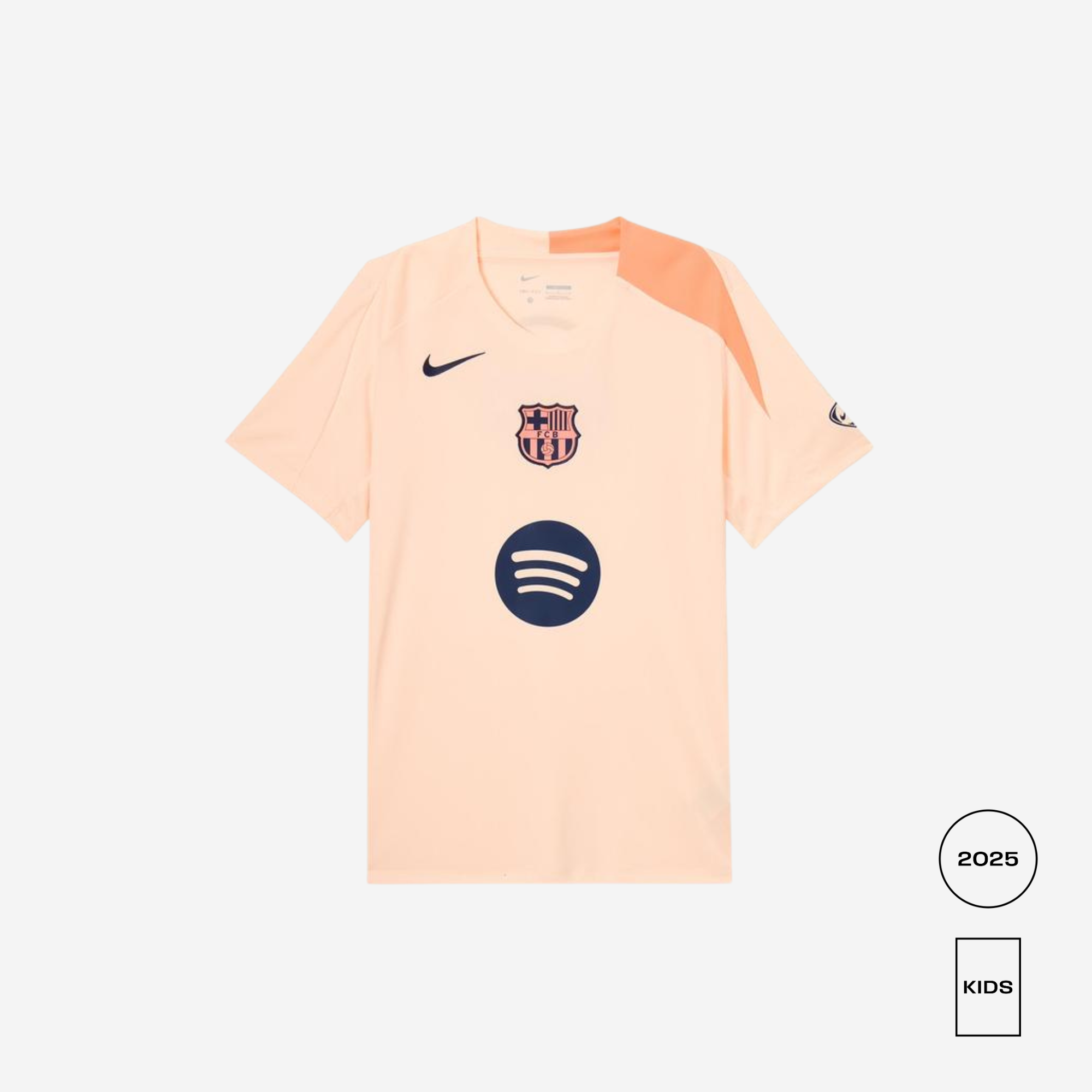 KIDS FC Barcelona Strike Third Nike Dri-FIT Total 90 Soccer Knit Top