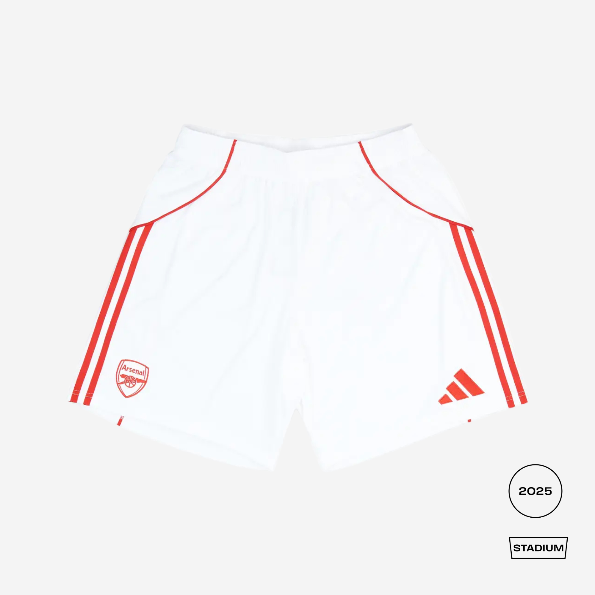 Arsenal 2025/26 Home Shorts Straight Fit
