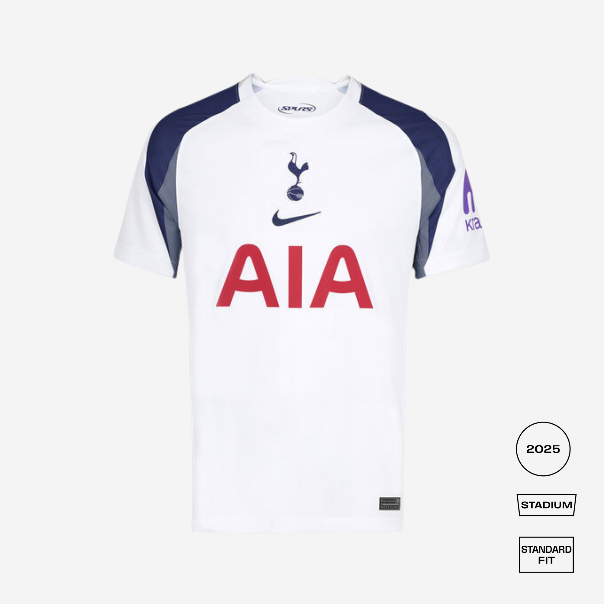 Tottenham Hotspur 2025/26 Stadium Home Straight Fit Jersey