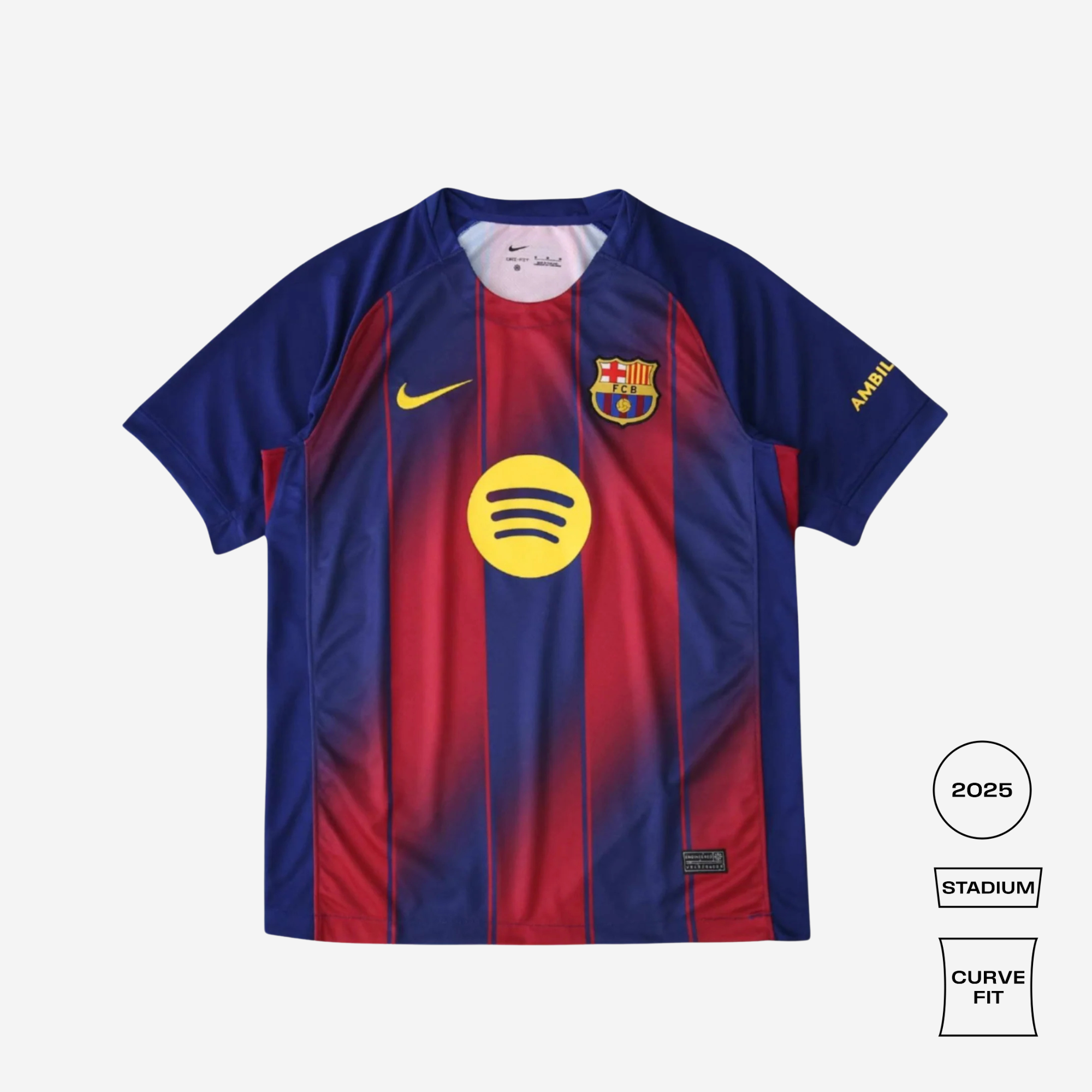 FC Barcelona 2025/26 Curved Fit Stadium Home