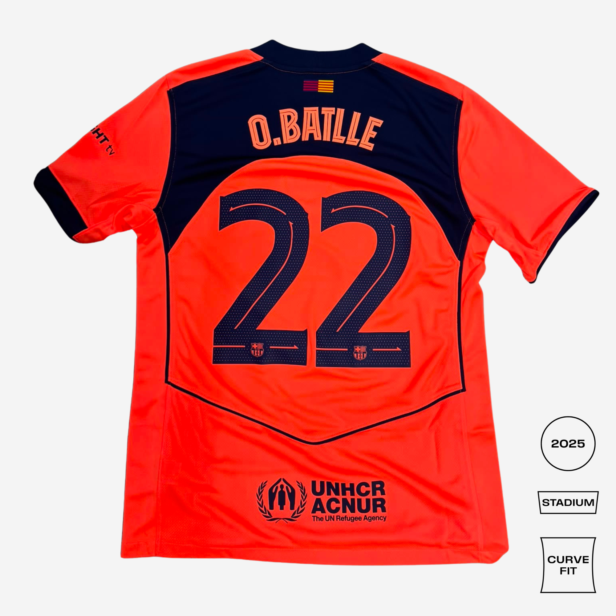 FC Barcelona Third Curved Fit Stadium Shirt - O. BATLLE 22