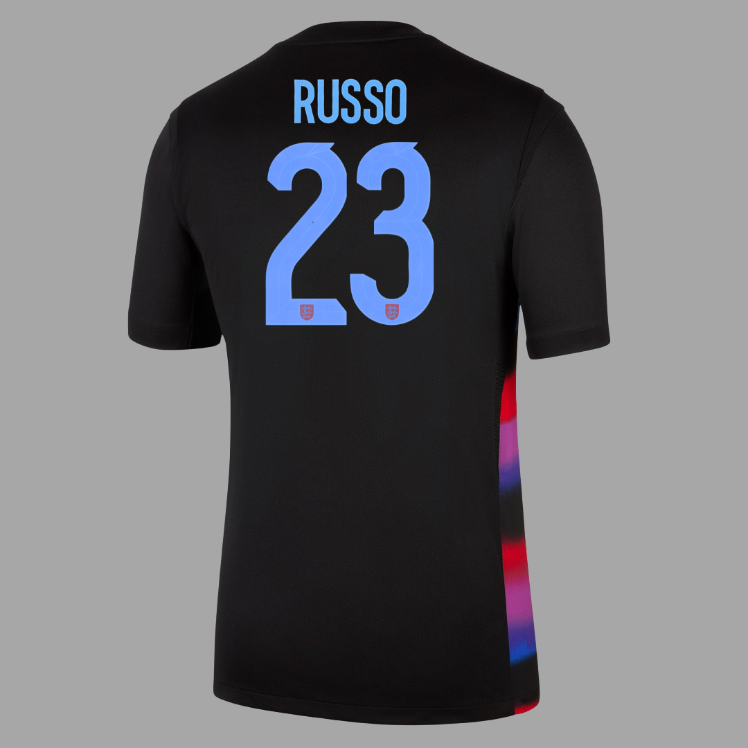 England Away Straight Fit Stadium Shirt - RUSSO 23
