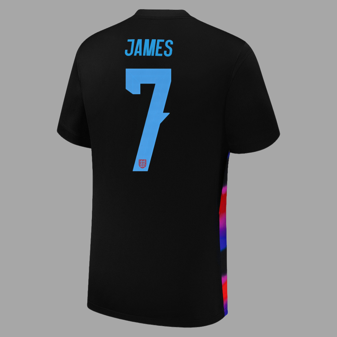 England Away Straight Fit Stadium Shirt - JAMES 7