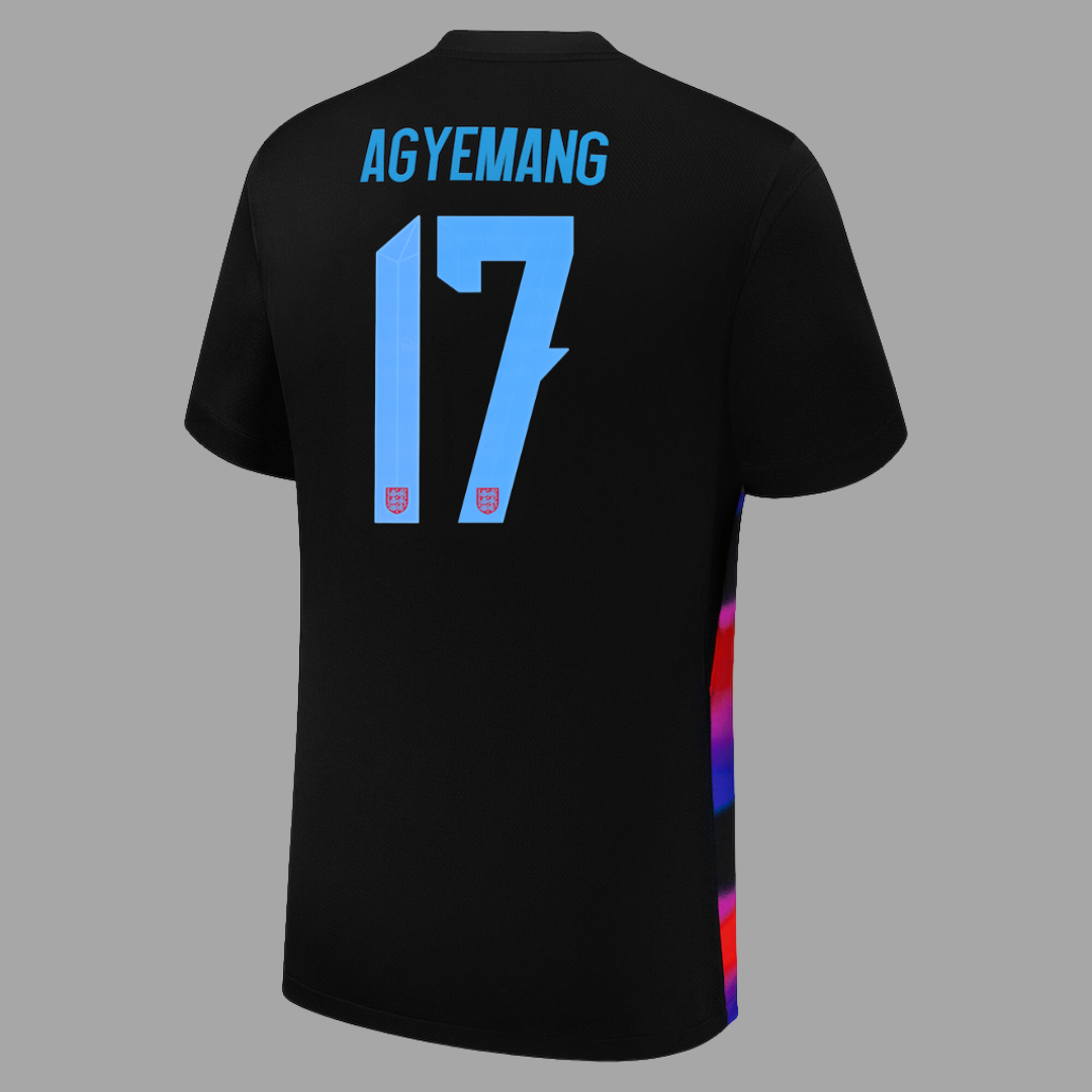 England Away Straight Fit Stadium Shirt - AGYEMANG 17