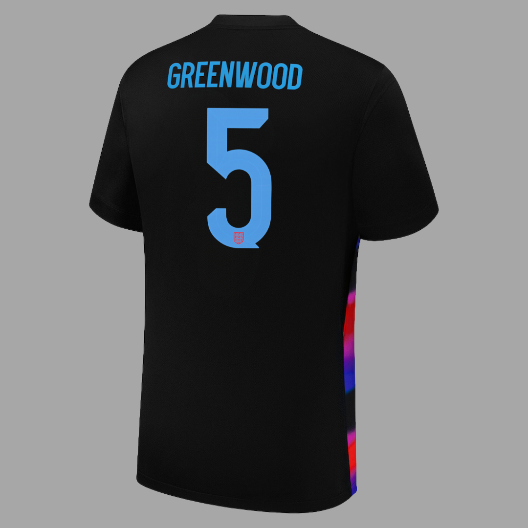 England Away Straight Fit Stadium Shirt - GREENWOOD 5