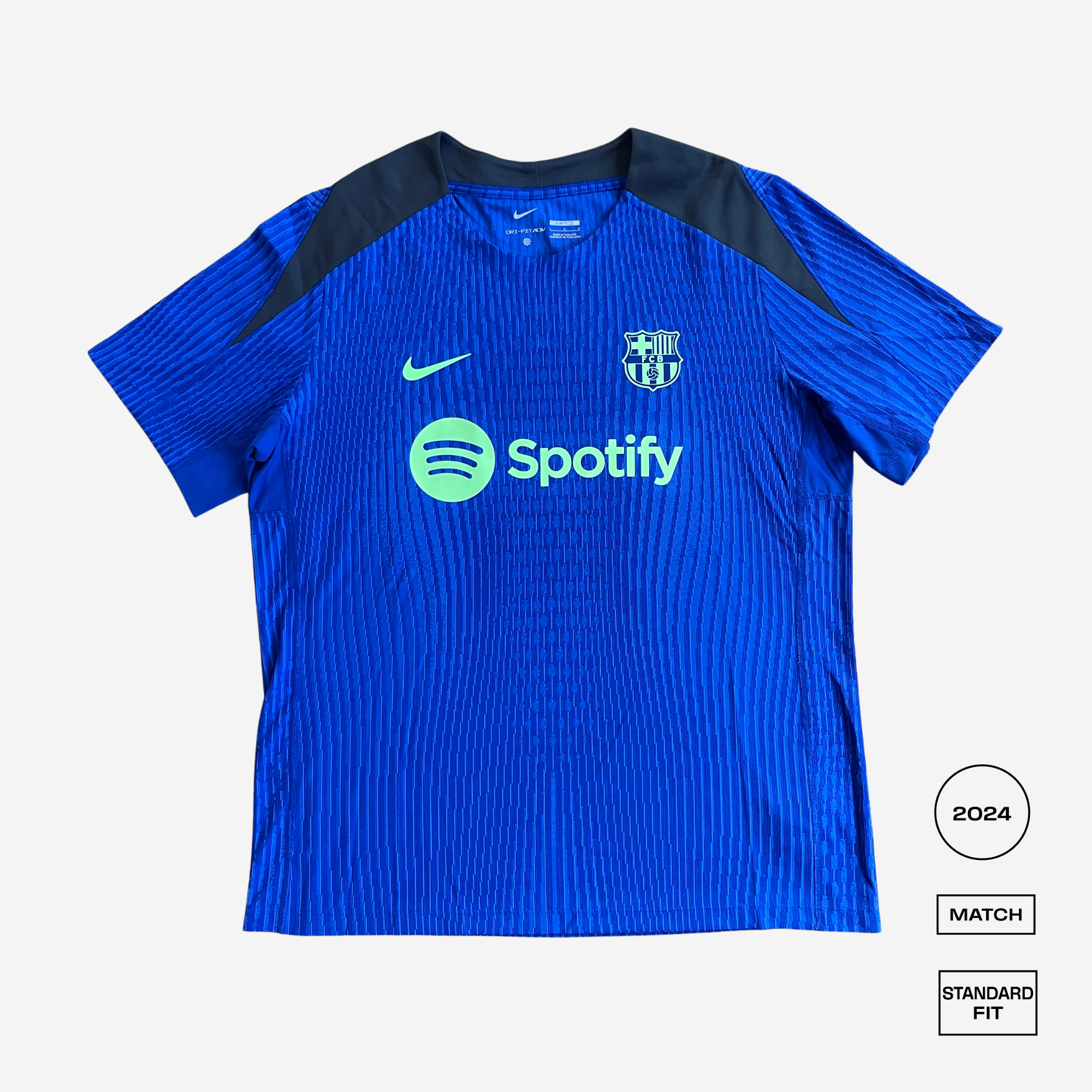 Barcelona Strike 23/24 Nike Dri-FIT ADV gebreide trainingstop met korte mouwen en rechte pasvorm