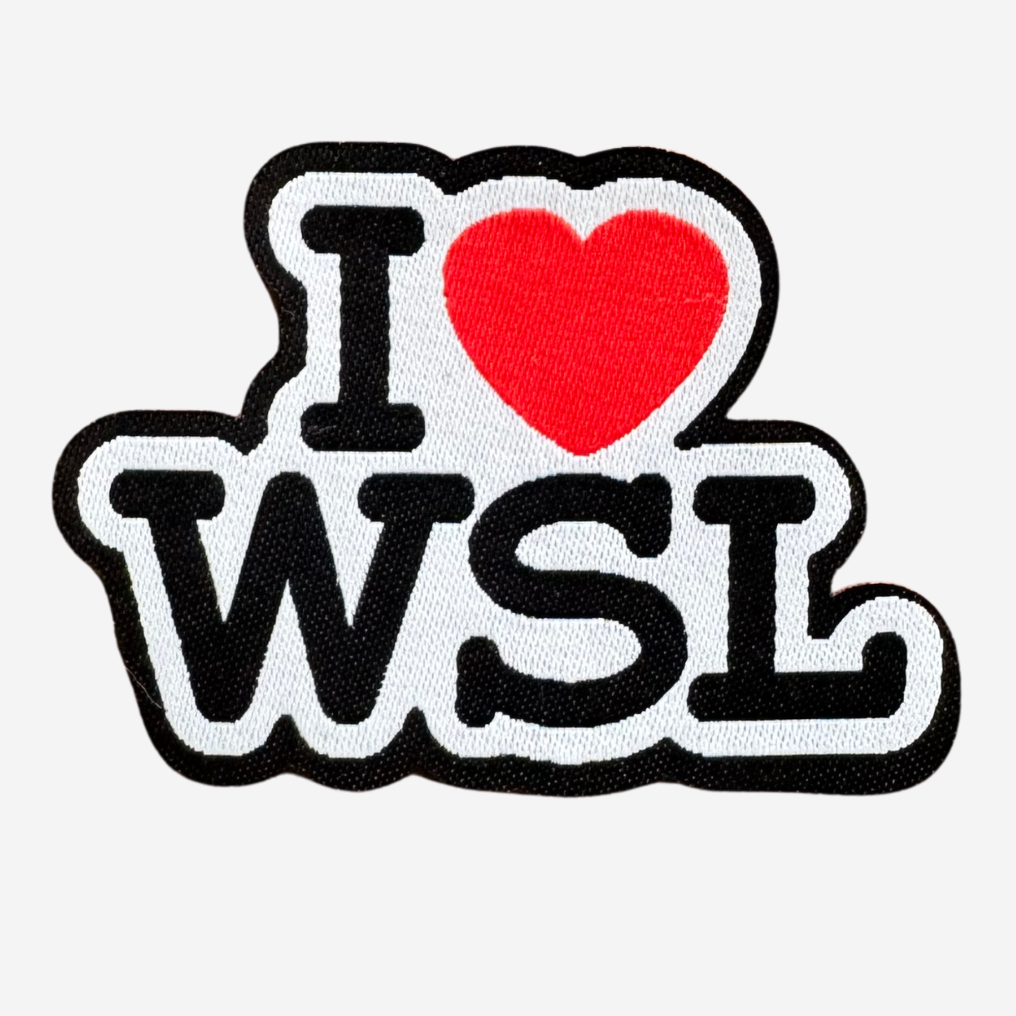 I Love WSL Woven Patch