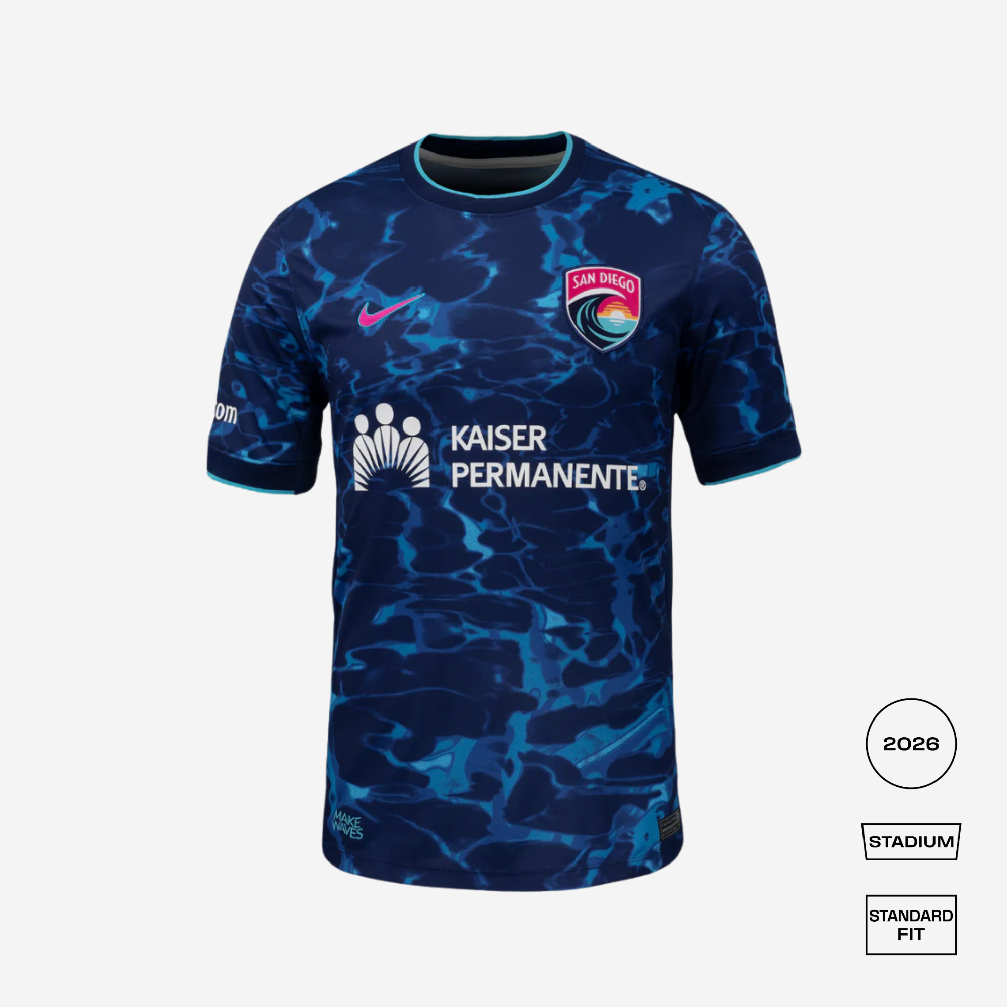 San Diego Wave 2026 Away Straight Fit Stadium Shirt