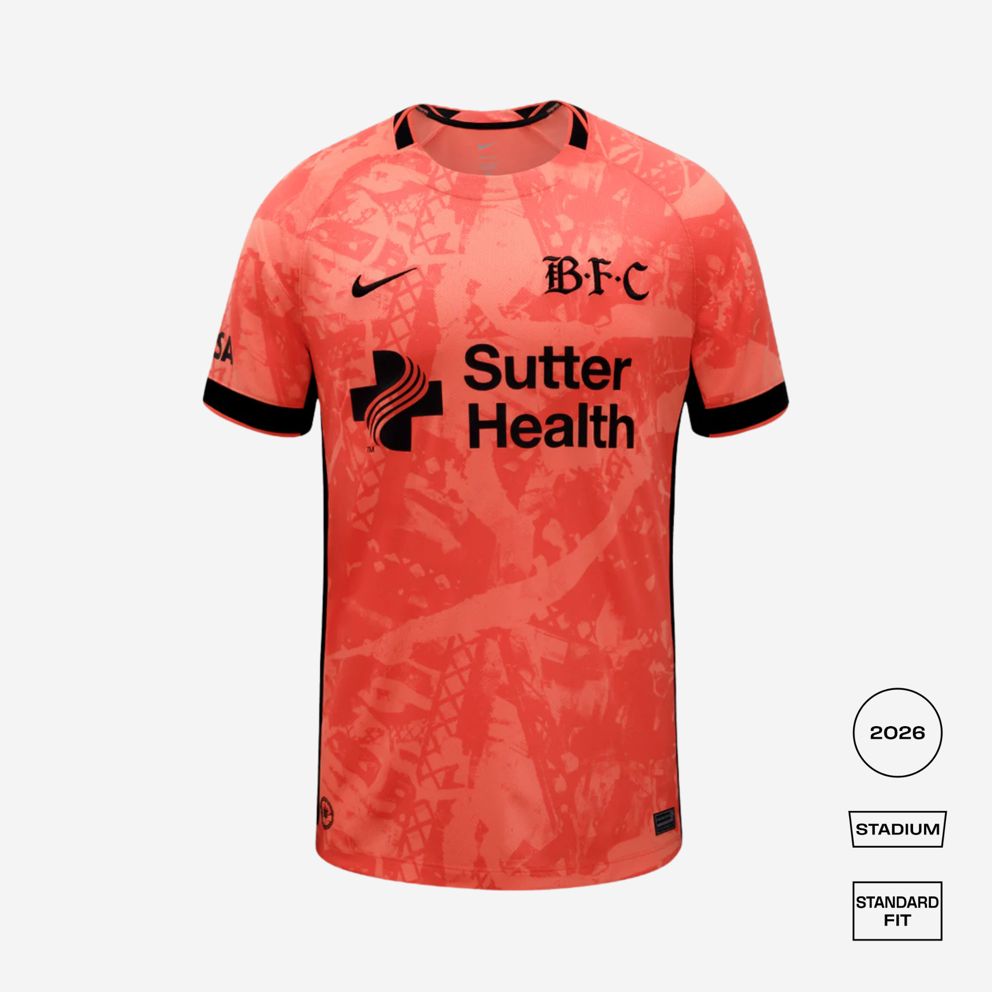 Bay FC 2026 Third Straight Fit Stadium Shirt