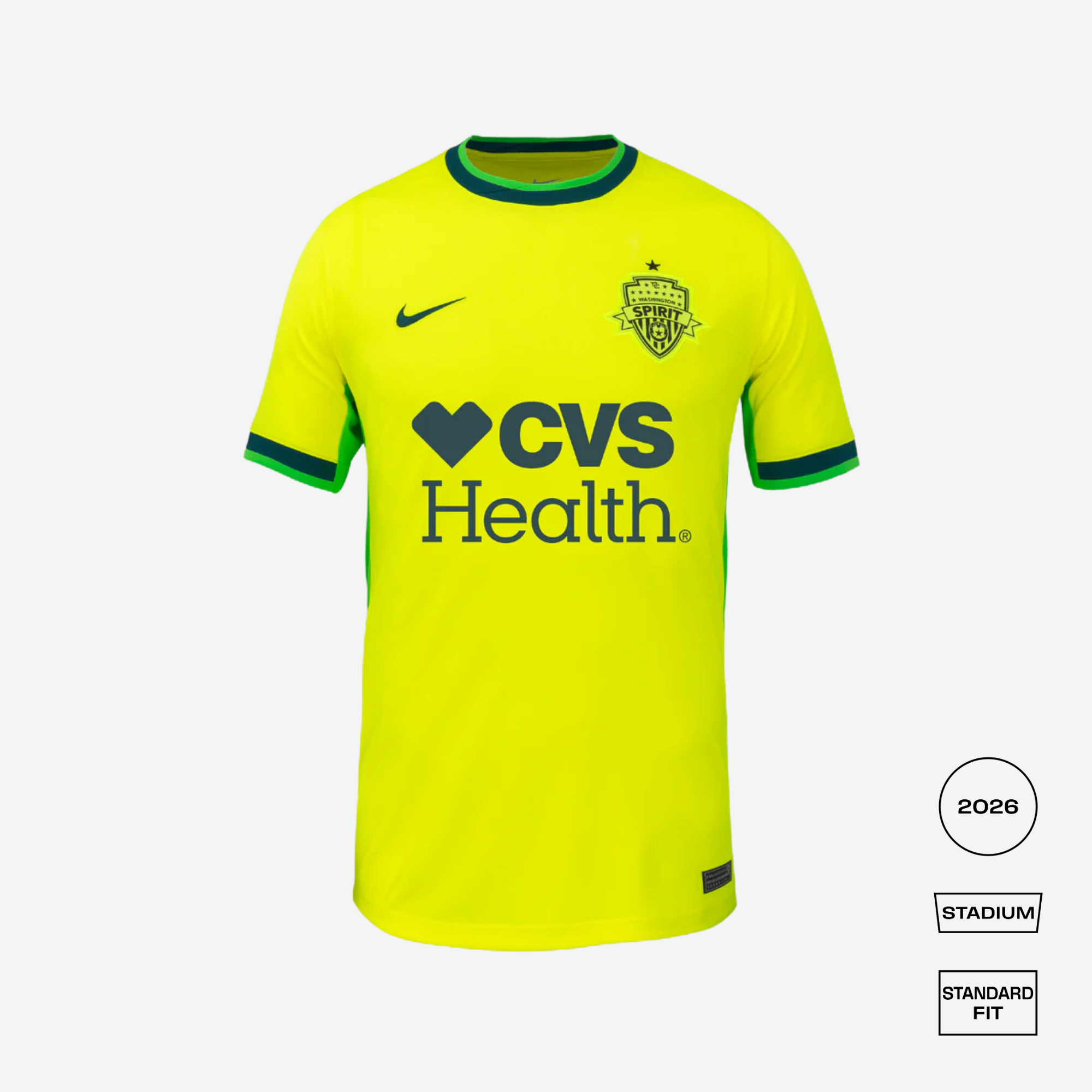 Washington Spirit 2026 Away Straight Fit Stadium Shirt