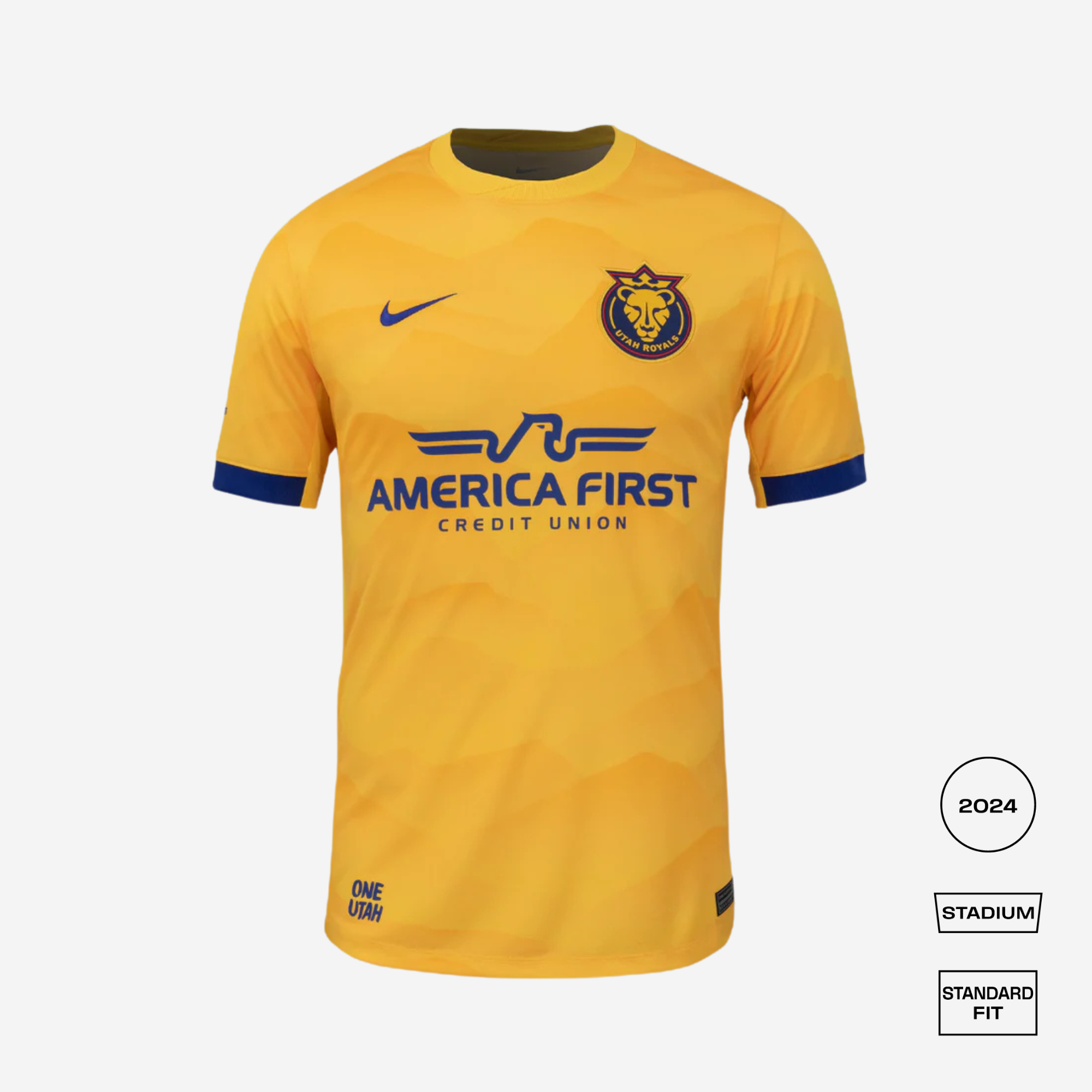 Utah Royals Home 2025 Straight Fit Nike Stadium Shirt