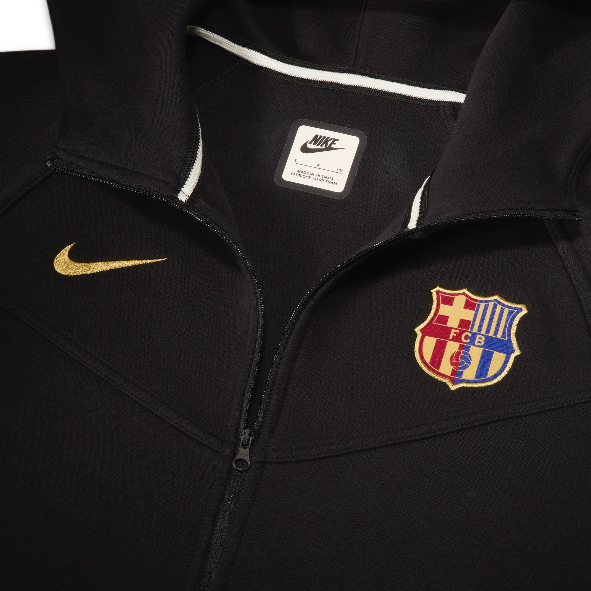 FC Barcelona Tech Fleece Hoodie Curved Fit