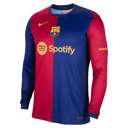 Barcelona Home 24/25 Straight Fit Nike Stadium Long-Sleeve Shirt