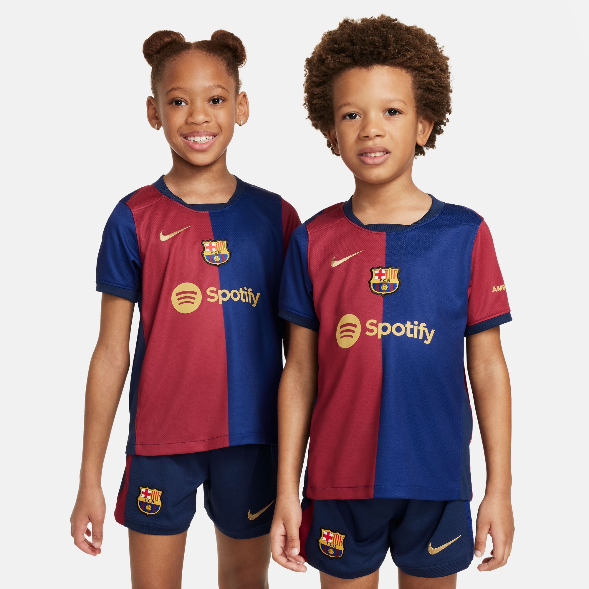 Barcelona Home 24/25 Little Kids' Nike Dri-FIT 3-Piece Kit