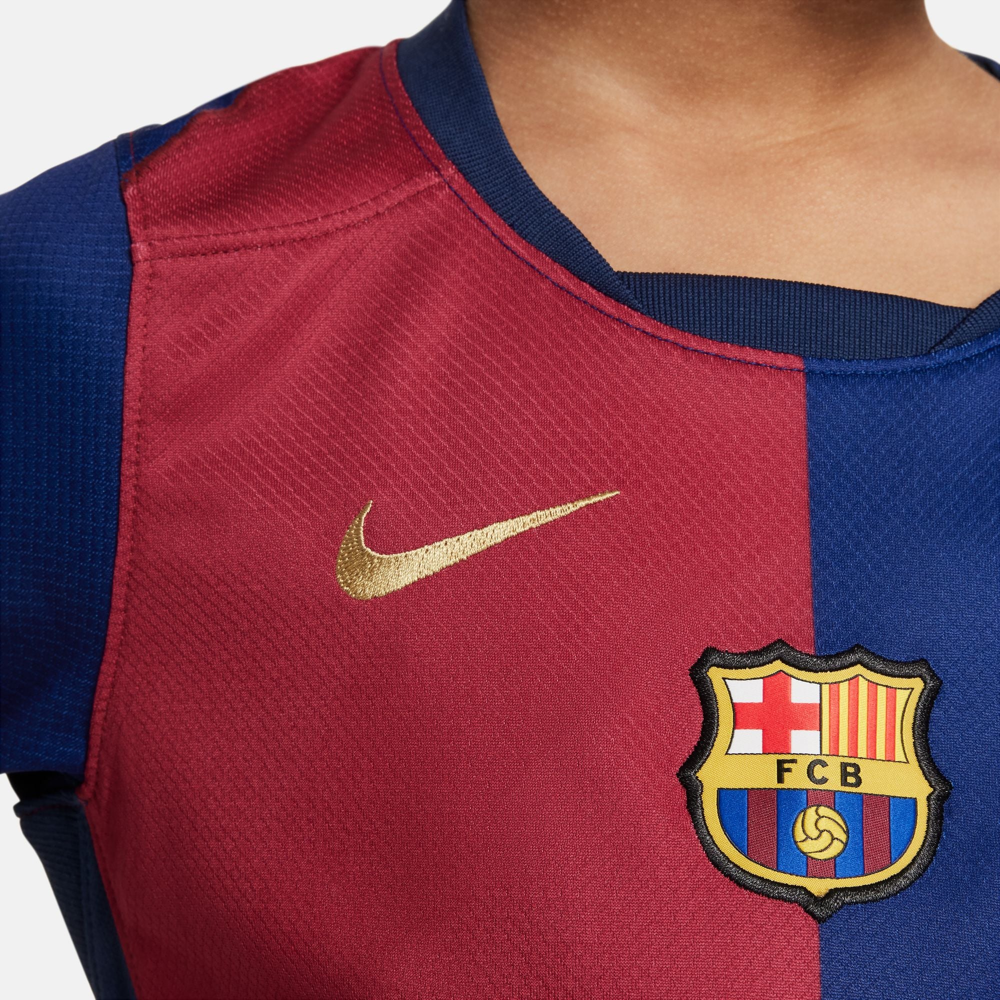 Barcelona Home 24/25 Little Kids' Nike Dri-FIT 3-Piece Kit