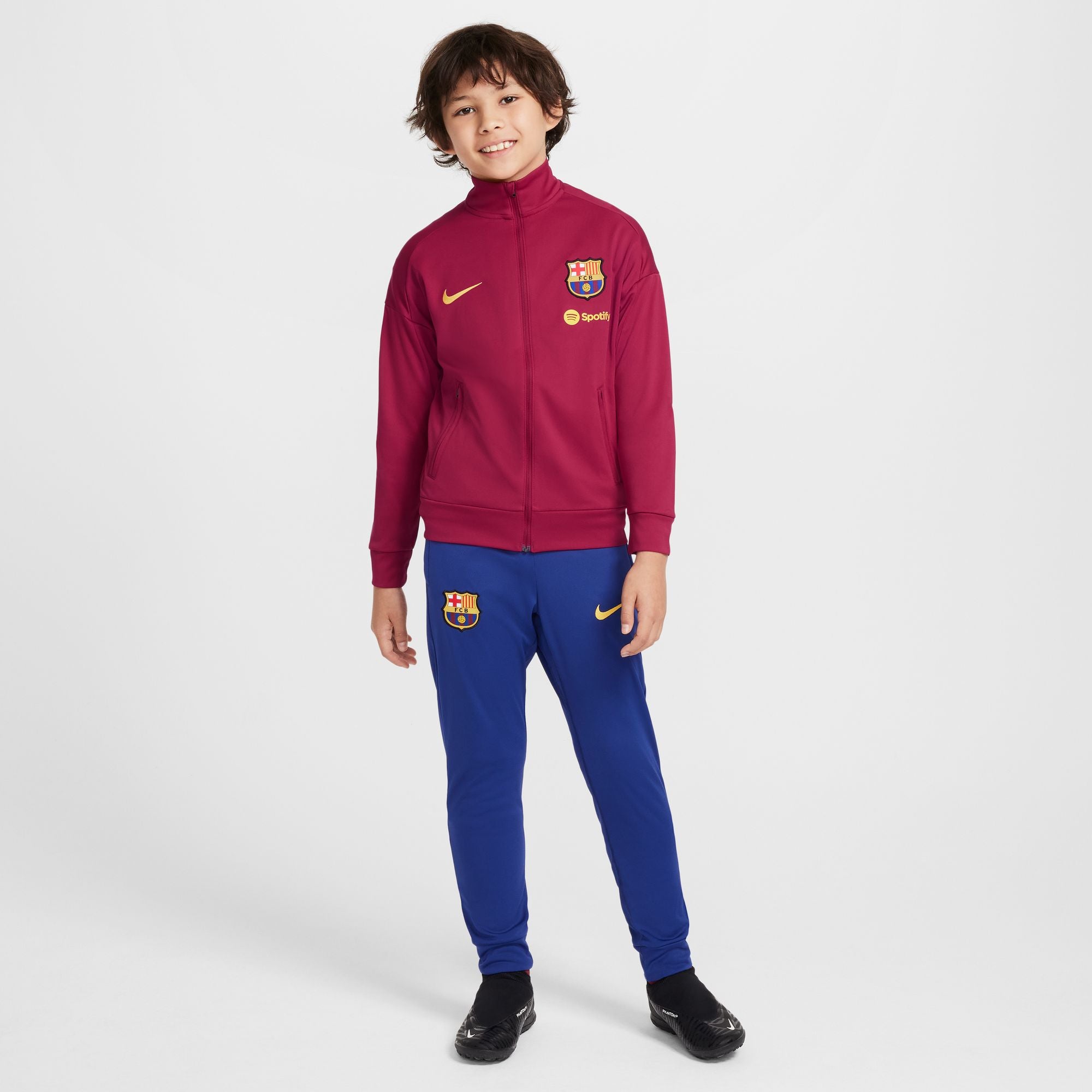 FC Barcelona Academy Pro Big Kids' Nike Dri-FIT Soccer Knit Tracksuit