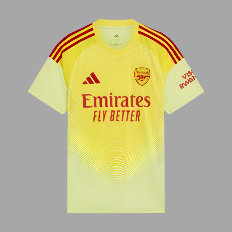 Yellow Arsenal Goalkeeper Shirt Men's fit 