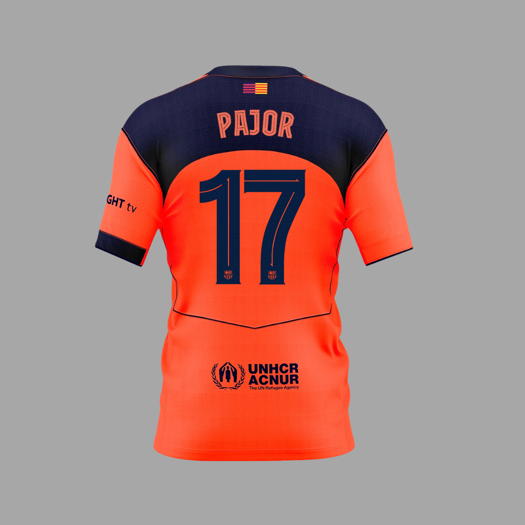 Ewa Pajor Putellas Third Shirt 2025/26 FC Barcelona Femeni Back of Shirt