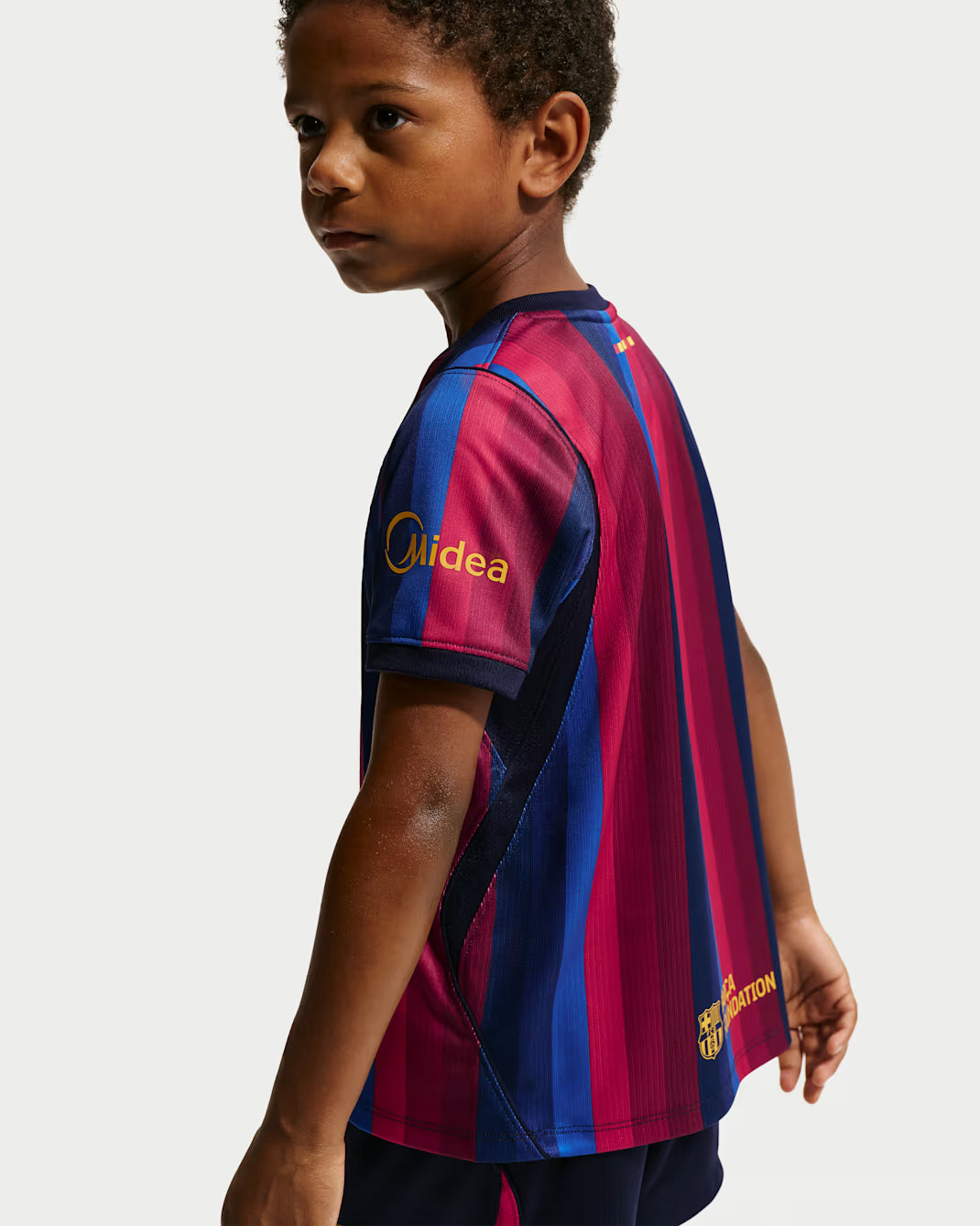 FC Barcelona 2026 Stadium Home Little Kids' Nike Soccer Replica 3-Piece Kit