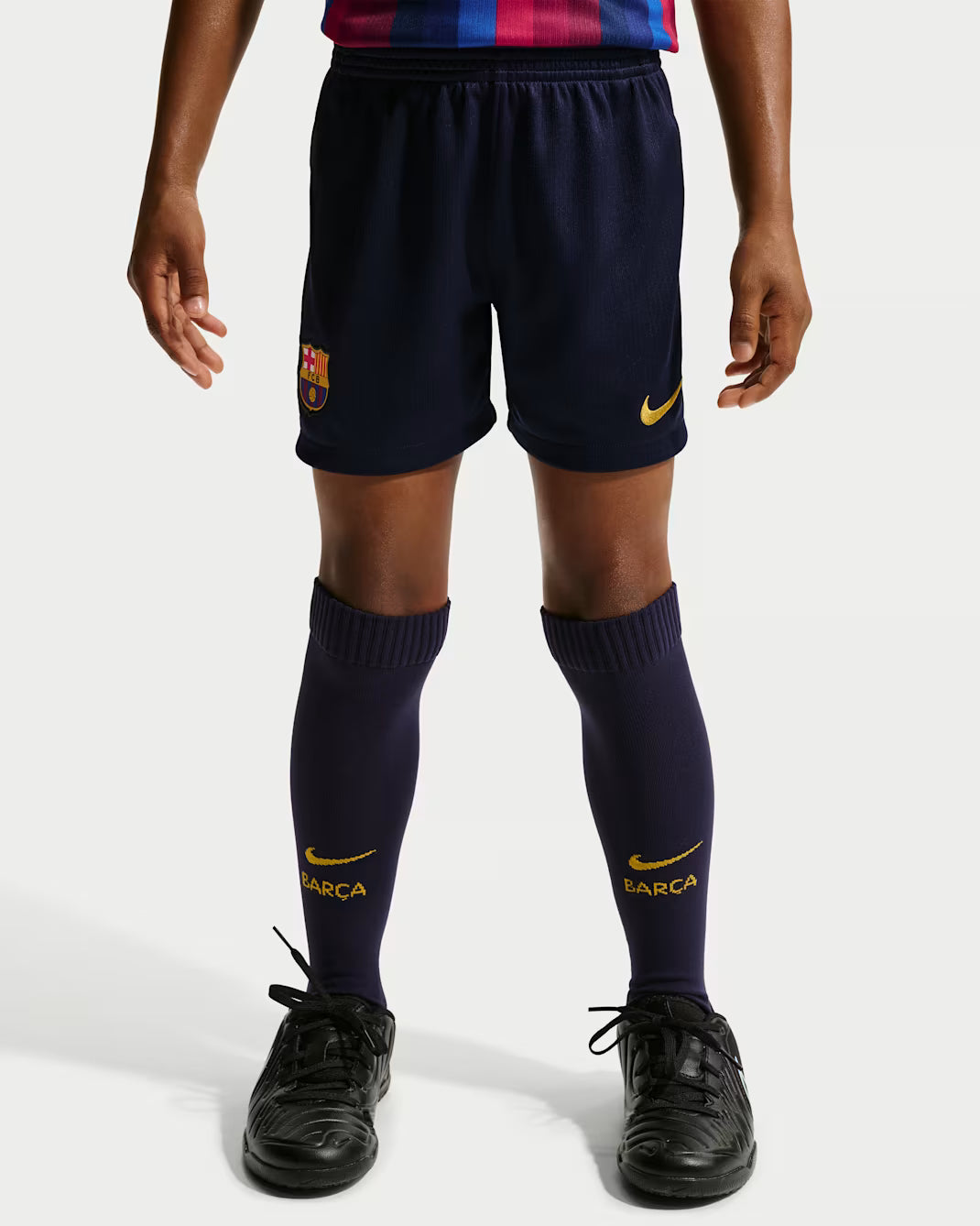 FC Barcelona 2026 Stadium Home Little Kids' Nike Soccer Replica 3-Piece Kit