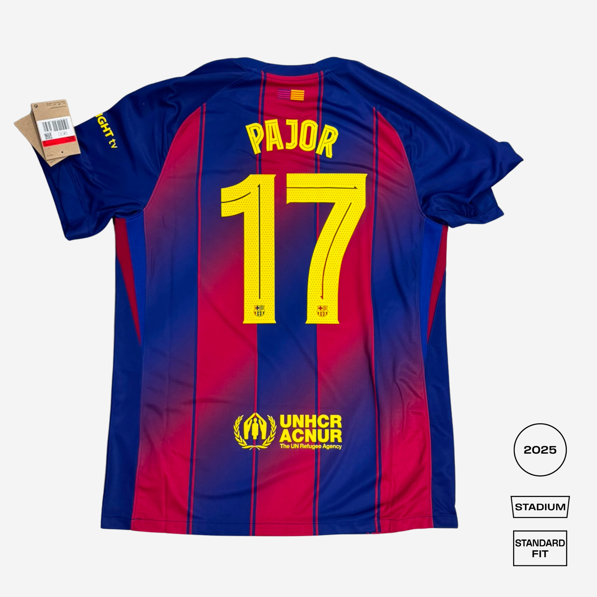 FC Barcelona Home Straight Fit Stadium Shirt - PAJOR 17