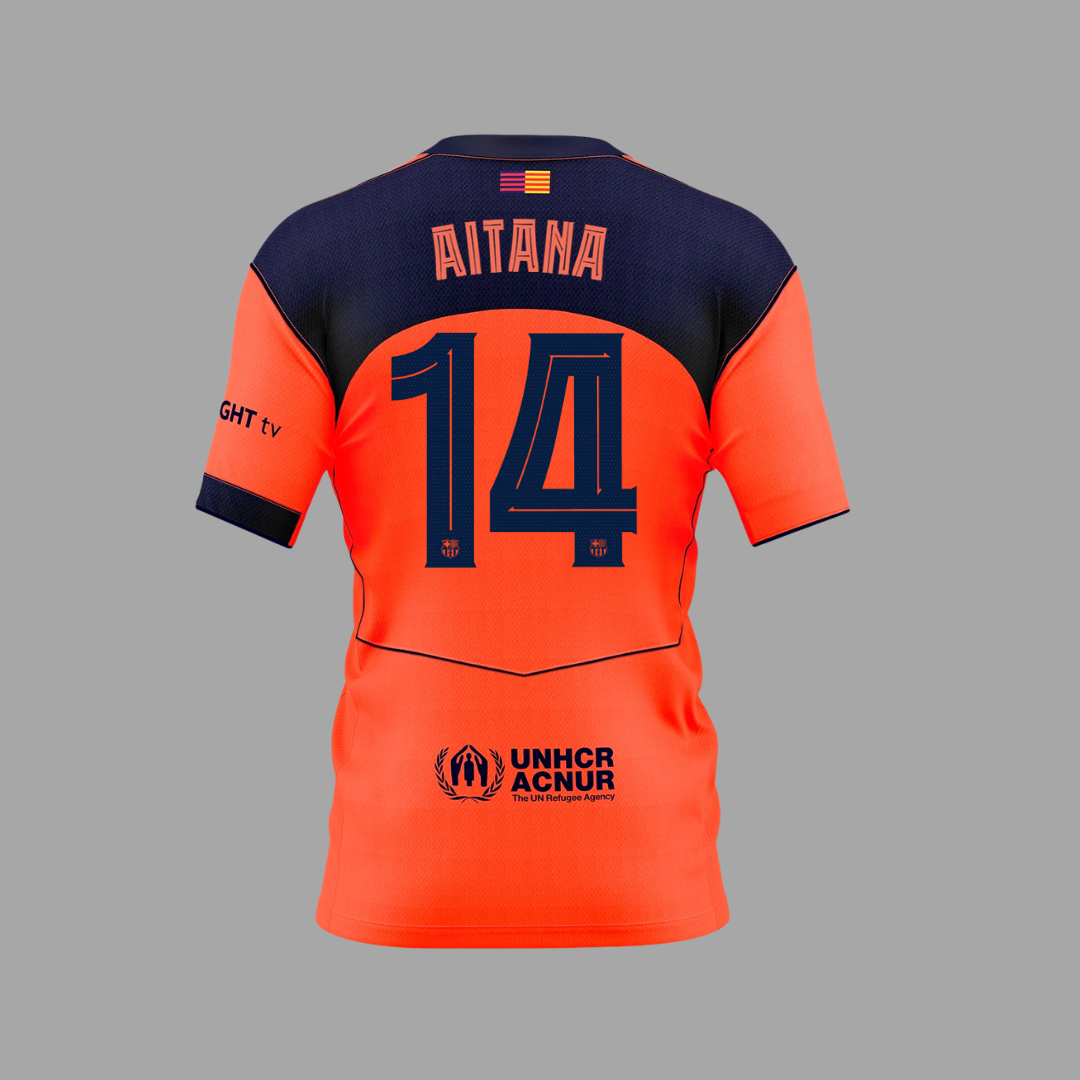 Aitana Bonmati Third Shirt 2025/26 FC Barcelona Femeni Back of Shirt
